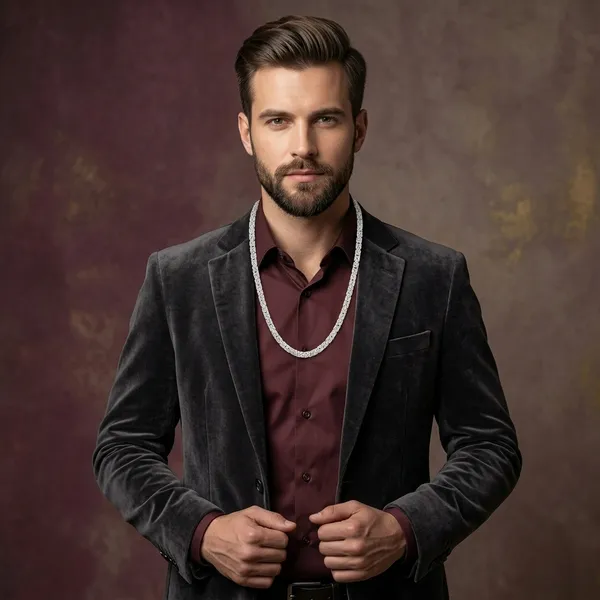 Silver_Plated_Metal_Premium_Chain_Necklace_For_Men