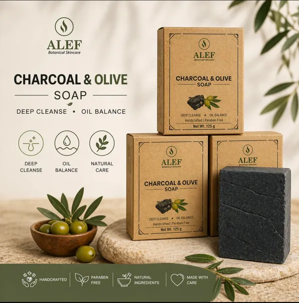 Alef_Charcoal_&_Olive_Soap_-_Pack_Of_3_X_125_Gm