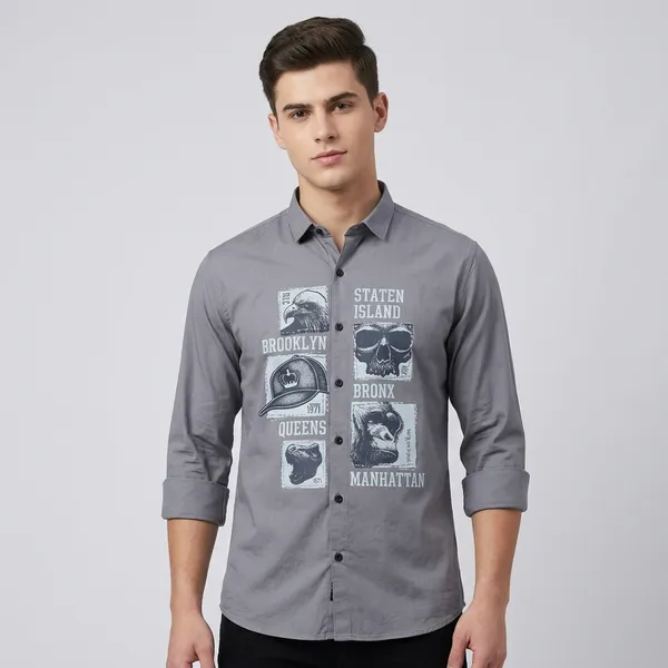 Grey_Premium_Cotton_Shirt_For_Men_And_Boys