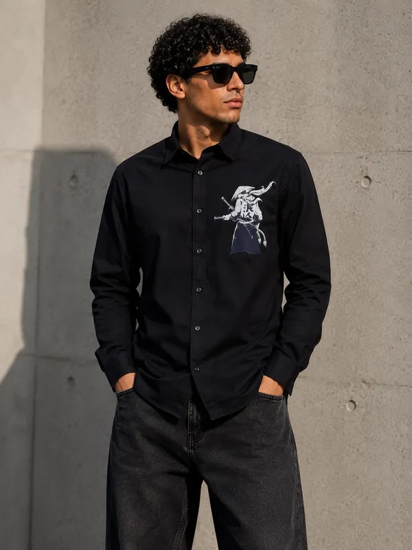 Black_Premium_Cotton_Shirt_For_Men_And_Boys
