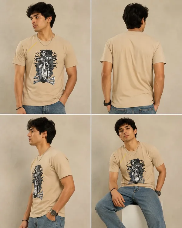Light_Orange_Premium_Cotton_T-Shirt_For_Men_And_Boys
