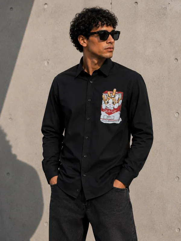 Black_Premium_Cotton_Shirt_For_Men_And_Boys
