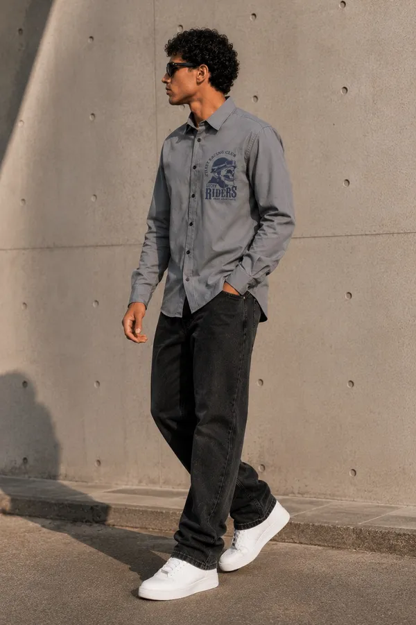 Grey_Premium_Cotton_Shirt_For_Men_And_Boys