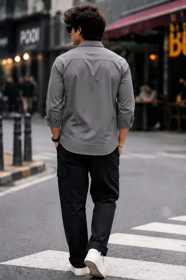 Grey_Premium_Cotton_Shirt_For_Men_And_Boys