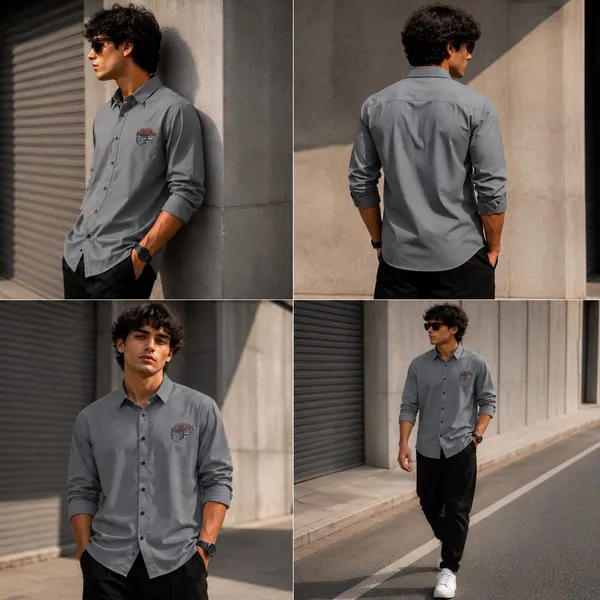 Grey_Premium_Cotton_Shirt_For_Men_And_Boys
