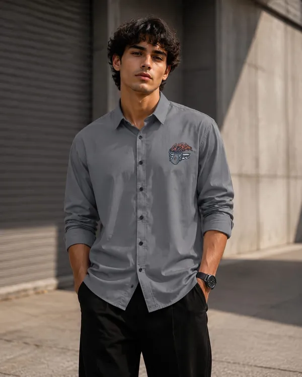 Grey_Premium_Cotton_Shirt_For_Men_And_Boys