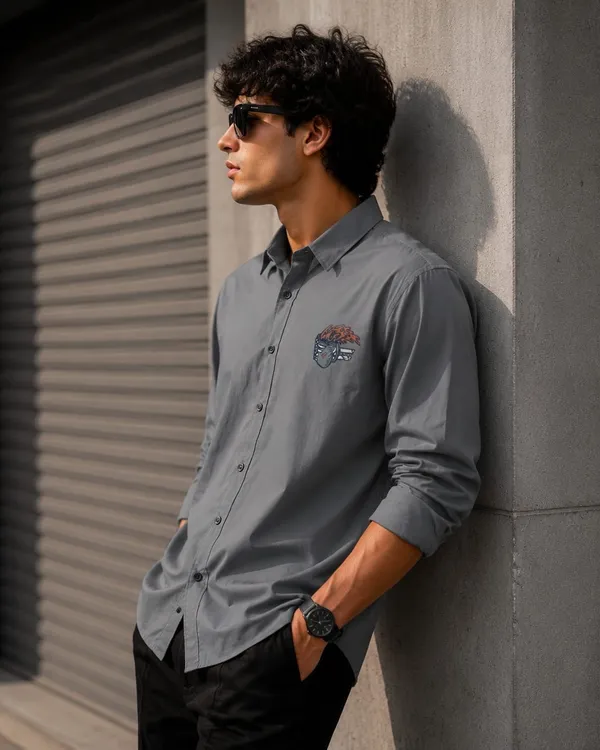 Grey_Premium_Cotton_Shirt_For_Men_And_Boys