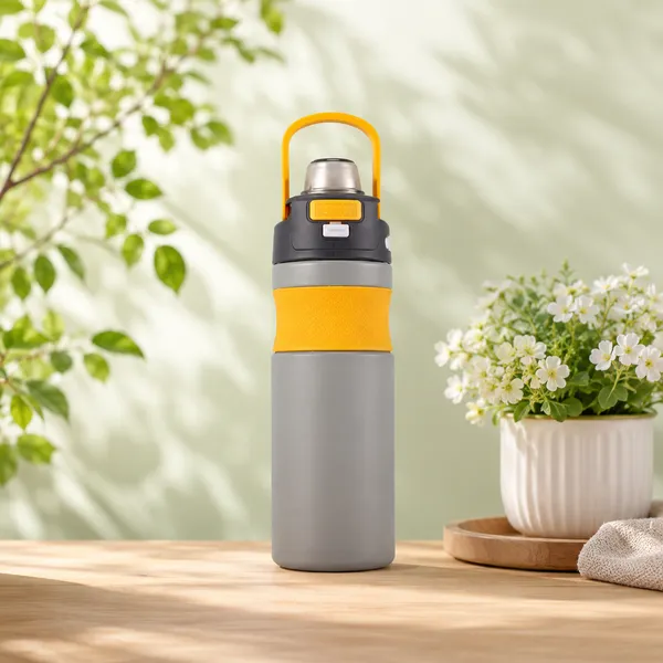 Stainless_Steel_Grey_Yellow_Insulated_Water_Bottle_With_Handle