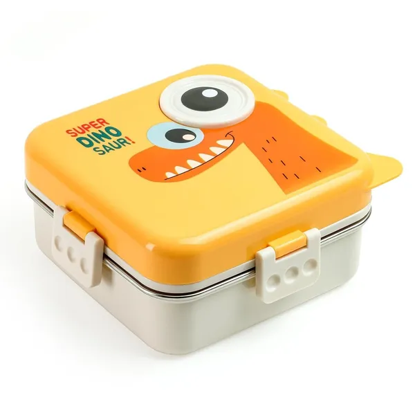 Super_Dinosaur_lunch_box_Yellow_Kids_Lunch_Box_–_Stainless_Steel_Insulated_Tiffin_for_School_with_Spoon,_BPA-Free_Yellow_Kids_Lunch_Box_–_Stainless_Steel_Insulated_Tiffin_for_School_with_Spoon,_BPA-Free