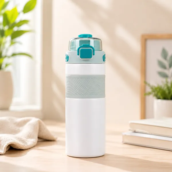 Inkberry_White_Teal_Stainless_Steel_Flip-Top_Sports_Water_Bottle