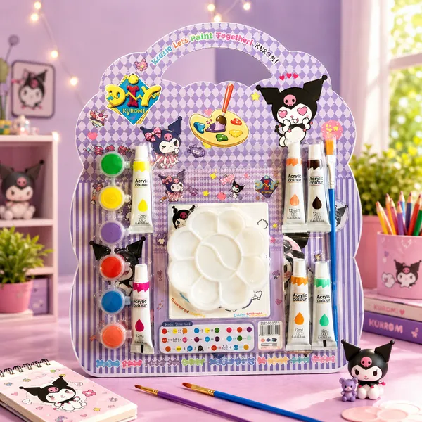 Purple_Kuromi_Character_Painting_Art_Set_With_Palette_And_Brushes_For_Kids