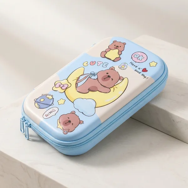 Blue_Eva_Hardshell_Cute_Bear_Print_Pencil_Case_For_Kids