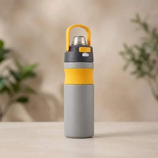 Stainless_Steel_Grey_Yellow_Insulated_Water_Bottle_With_Handle