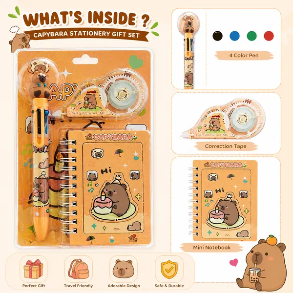 Inkberry_Multicolor_Capybara_Character_Stationery_Set_With_Notebook_For_Kids