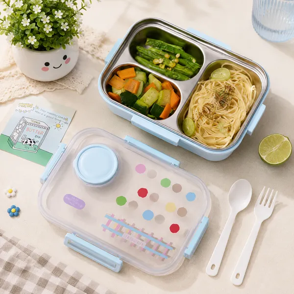 Stainless_Steel_3-Compartment_Lunch_Box_With_Spoon_And_Fork