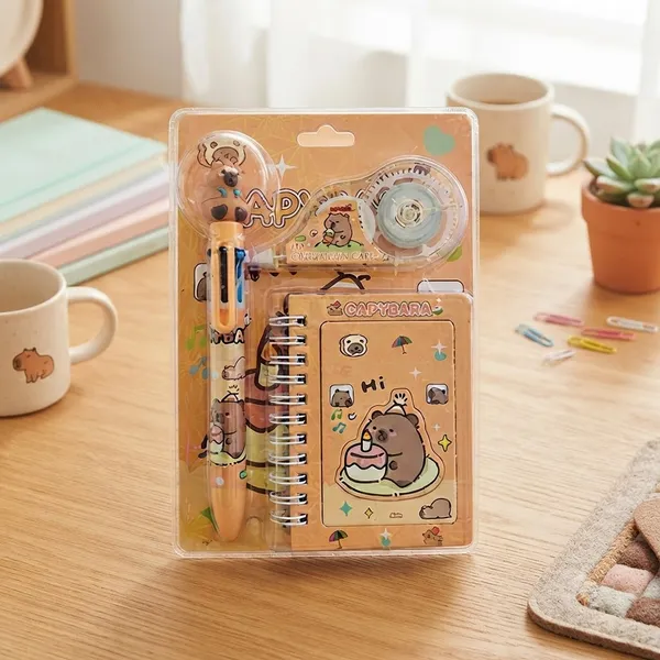 Inkberry_Multicolor_Capybara_Character_Stationery_Set_With_Notebook_For_Kids