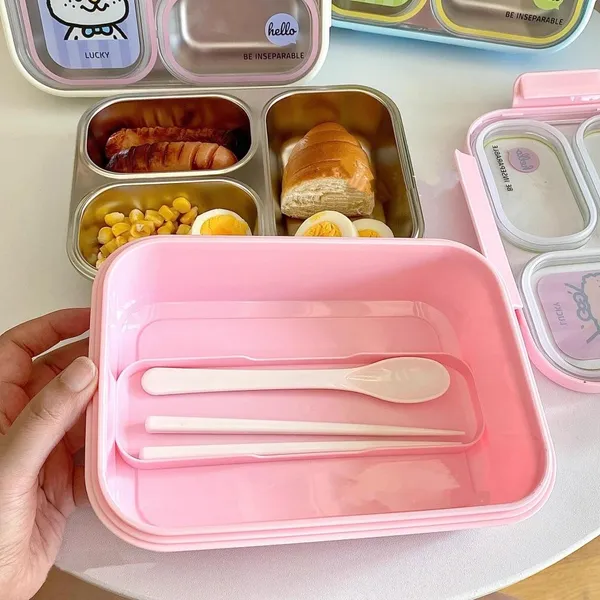 Stainless_Steel_3-Compartment_Lunch_Box_With_Spoon_And_Fork