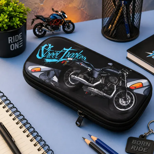 Black_Eva_Hard_Shell_Motorcycle_Print_Zippered_Pencil_Pouch_For_Kids