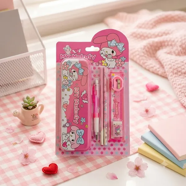 Pink_My_Melody_Character_Stationery_Gift_Set_For_Kids