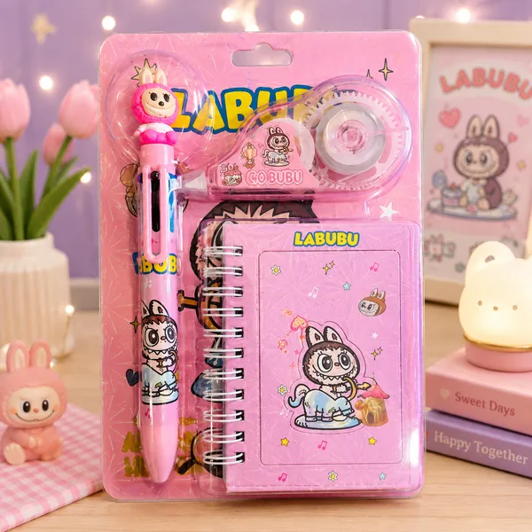 Inkberry_Pink_Labubu_Character_Stationery_Gift_Set_For_Kids