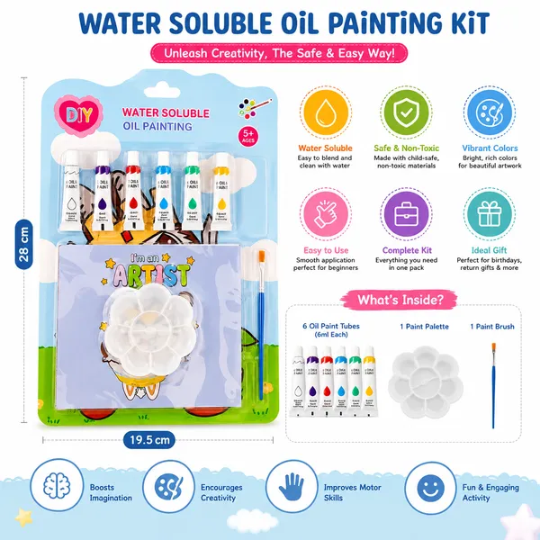 Multicolor_Water_Soluble_Oil_Painting_Set_With_Sheep_Palette_For_Kids