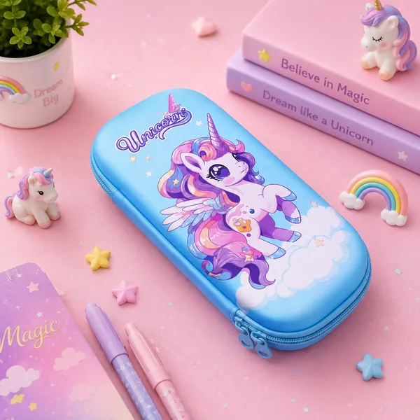 Blue_Eva_Hard_Shell_Unicorn_Print_Zippered_Pencil_Case_For_Kids