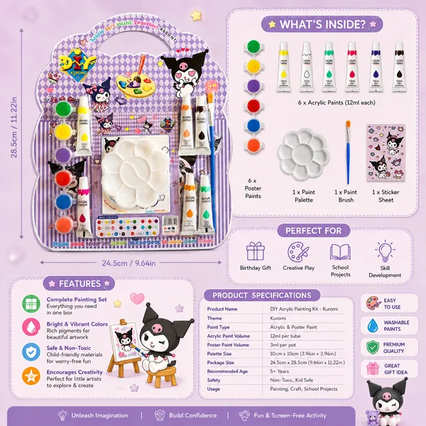 Purple_Kuromi_Character_Painting_Art_Set_With_Palette_And_Brushes_For_Kids