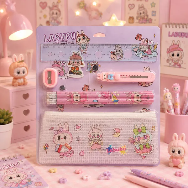 Pink_Labubu_Character_Stationery_Gift_Set_With_Ruler_Pencil_Case_Pen