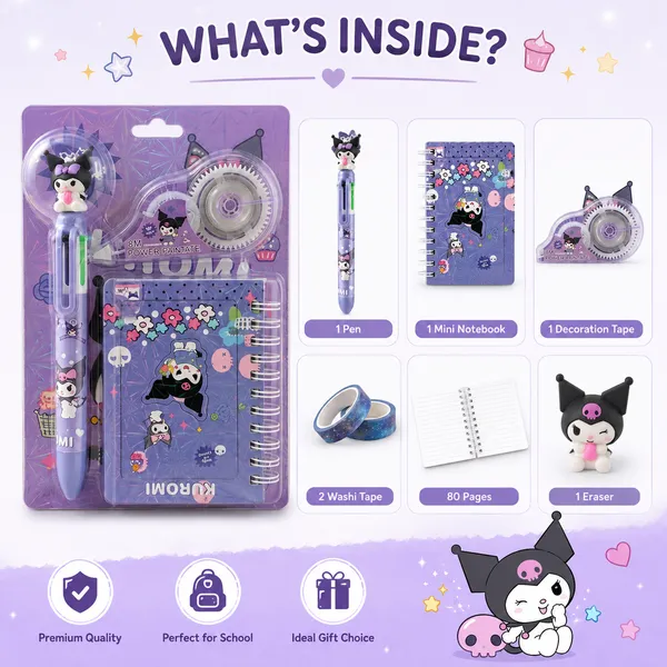 Purple_Cat_Character_Stationery_Set_With_Multicolor_Pen_And_Notebook
