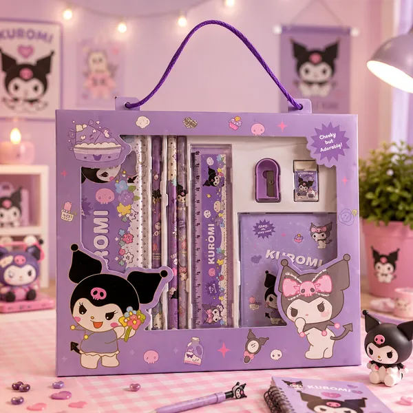 Purple_Kuromi_Character_Stationery_Gift_Set_With_Notebook_For_Kids