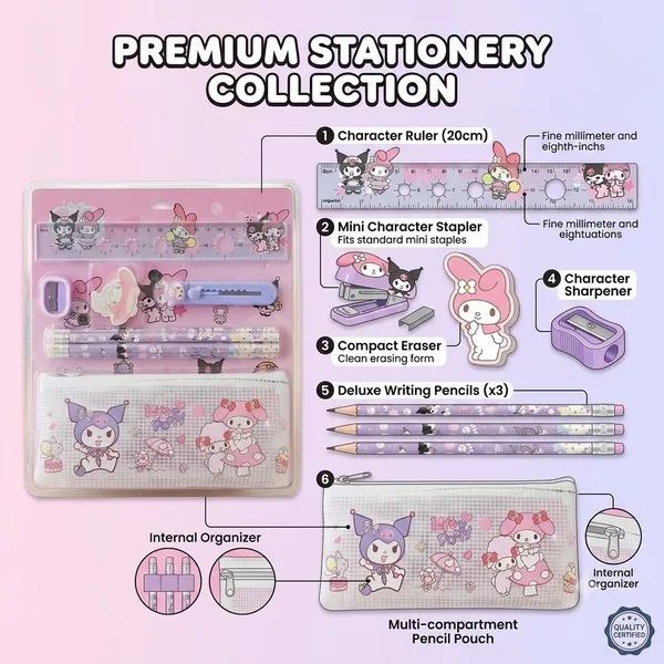Kuromi_And_My_Melody_Character_Stationery_Set_In_Transparent_Case