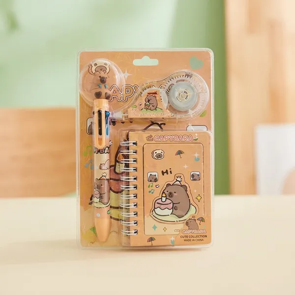 Inkberry_Multicolor_Capybara_Character_Stationery_Set_With_Notebook_For_Kids