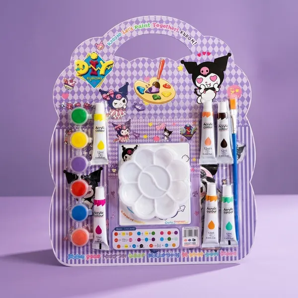 Purple_Kuromi_Character_Painting_Art_Set_With_Palette_And_Brushes_For_Kids