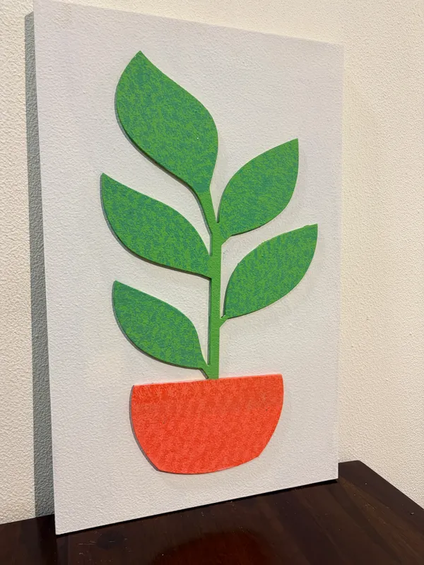 Cream_And_Green_Ply_And_Mdf_With_Texture_Paint_Wall_Decor_Panel