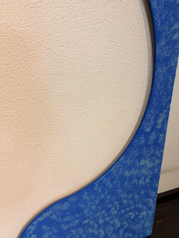 Cream_And_Blue_Ply_And_Mdf_With_Texture_Paint_Decorative_Wall_Mounted_Wall_Decor_With_Led_Light