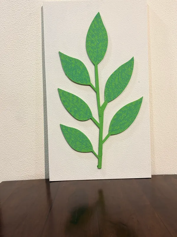 Cream_And_Green_Ply_And_Mdf_With_Texture_Paint_Wall_Decor_Panel