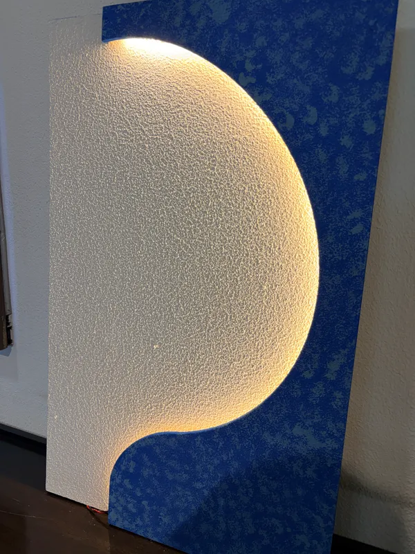 Cream_And_Blue_Ply_And_Mdf_With_Texture_Paint_Decorative_Wall_Mounted_Wall_Decor_With_Led_Light