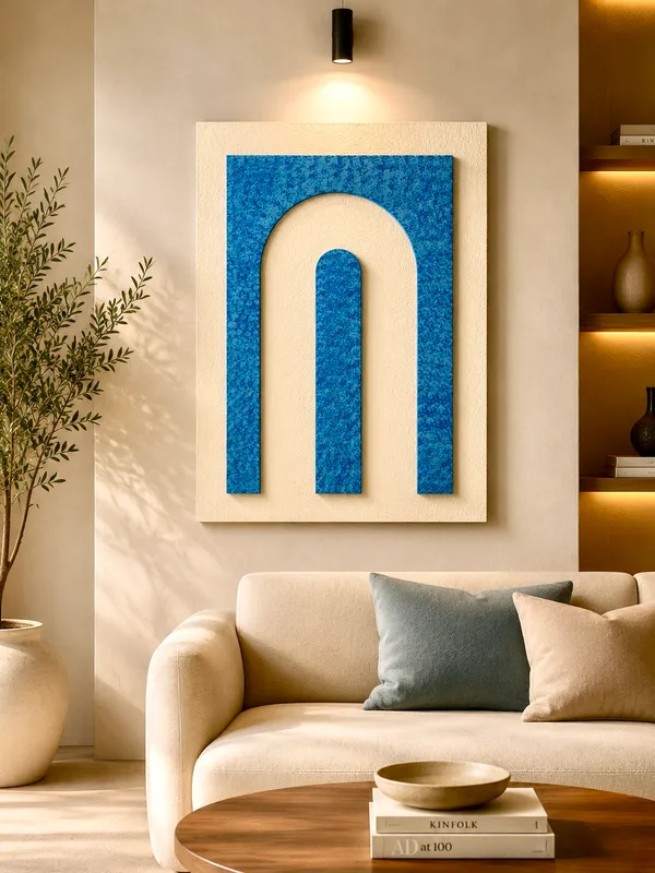 Cream_And_Blue_Ply_And_Mdf_With_Texture_Paint_Wall_Decor_Panel