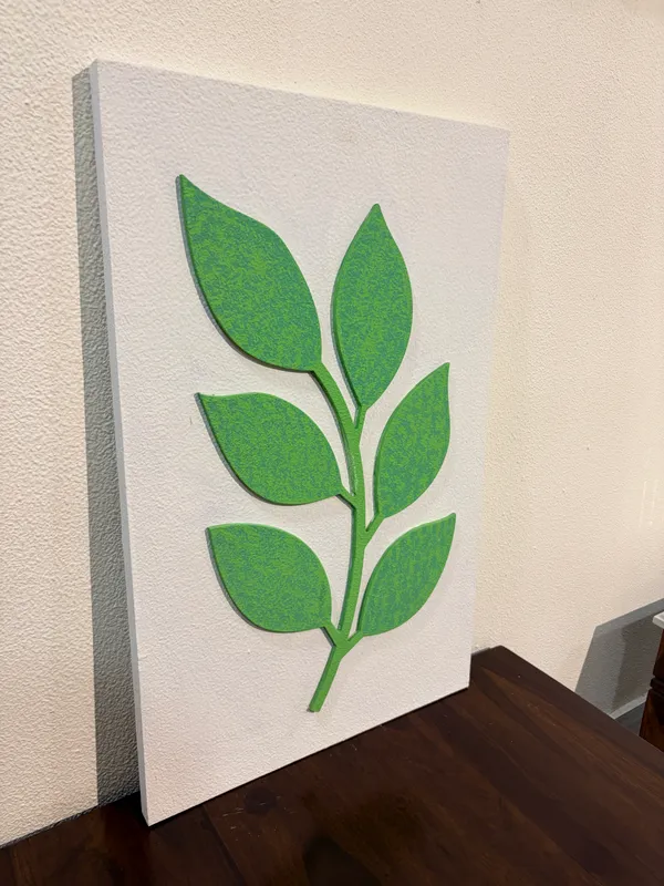 Cream_And_Green_Ply_And_Mdf_With_Texture_Paint_Wall_Decor_Panel