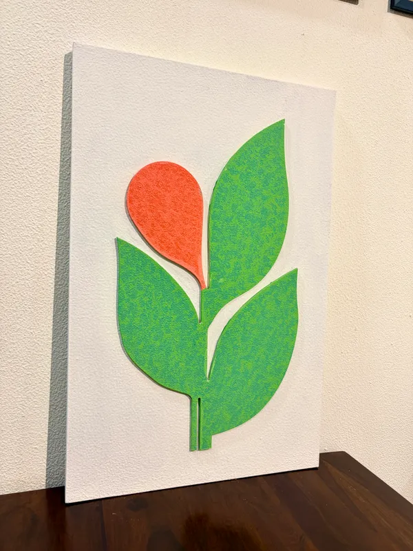 Cream_And_Green_Ply_And_Mdf_With_Texture_Paint_Wall_Decor_Panel