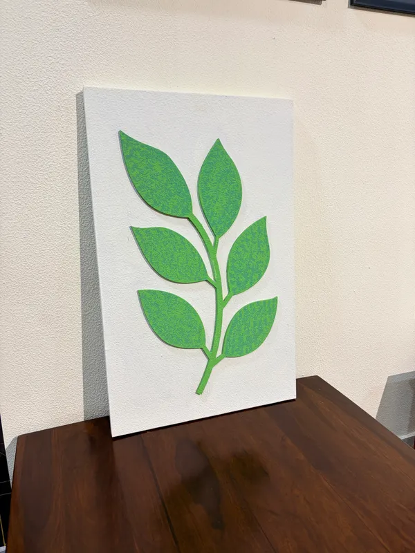 Cream_And_Green_Ply_And_Mdf_With_Texture_Paint_Wall_Decor_Panel