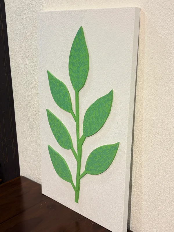 Cream_And_Green_Ply_And_Mdf_With_Texture_Paint_Wall_Decor_Panel