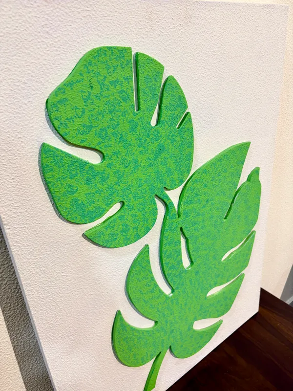 Cream_And_Green_Ply_And_Mdf_With_Texture_Paint_Wall_Decor_Panel