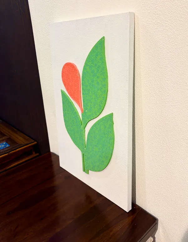 Cream_And_Green_Ply_And_Mdf_With_Texture_Paint_Wall_Decor_Panel