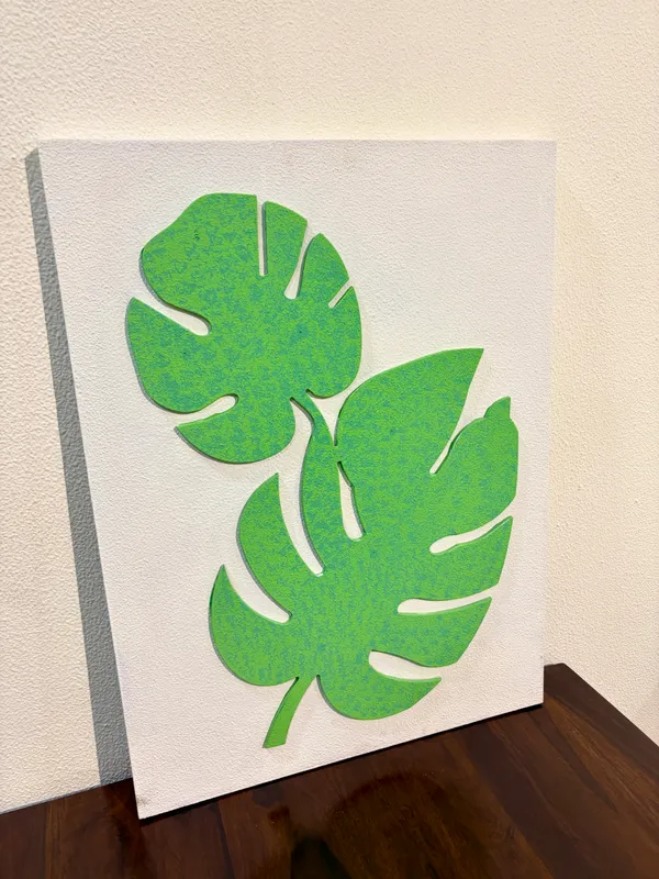 Cream_And_Green_Ply_And_Mdf_With_Texture_Paint_Wall_Decor_Panel