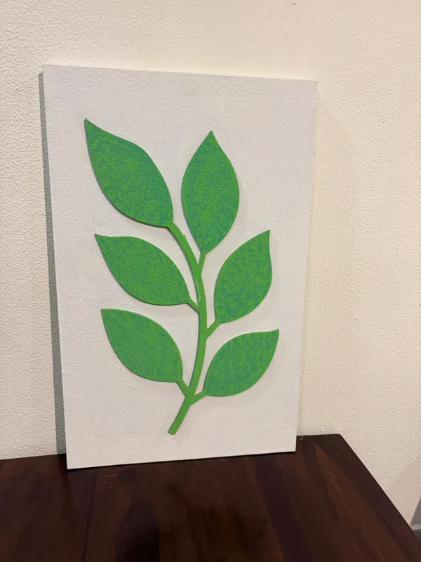 Cream_And_Green_Ply_And_Mdf_With_Texture_Paint_Wall_Decor_Panel