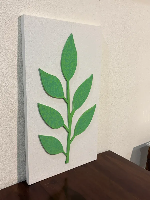 Cream_And_Green_Ply_And_Mdf_With_Texture_Paint_Wall_Decor_Panel