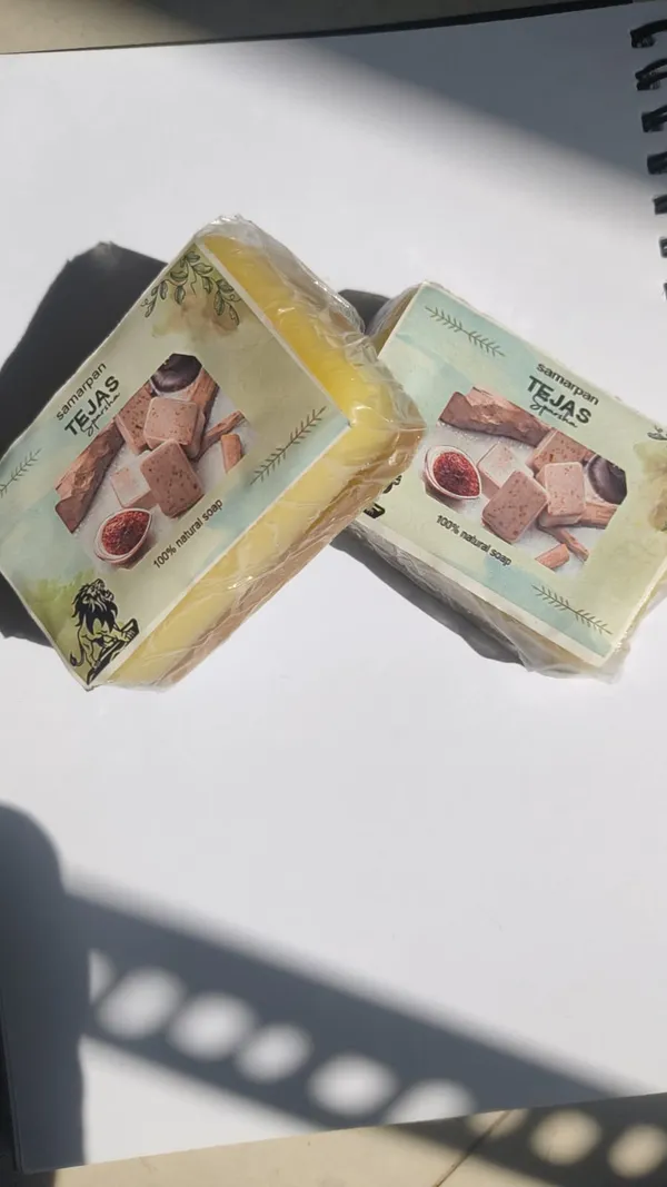 Pack_Of_10_Samarpan_Tejas_Saffron_Sandalwood_Anti_Tan_Soap_|_70_Gram