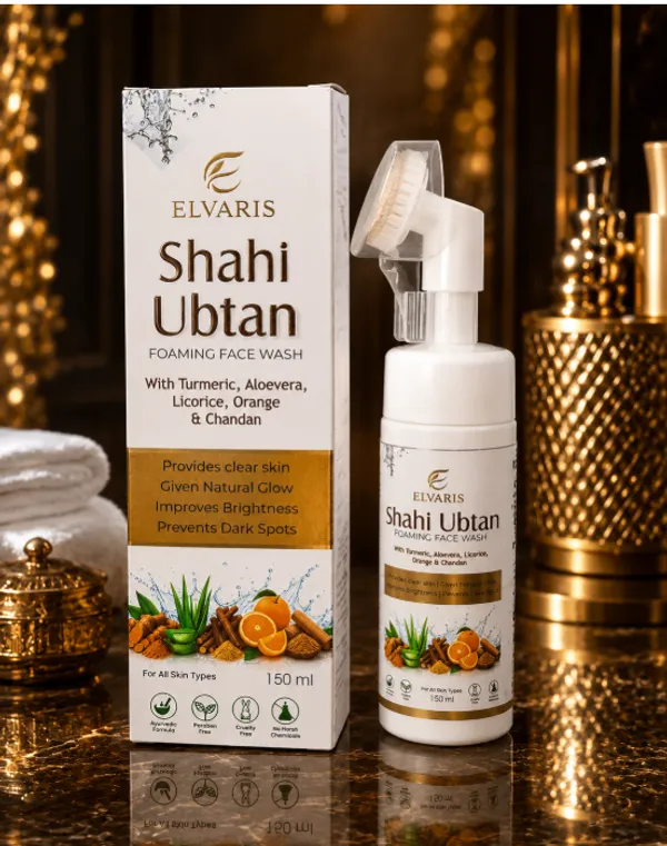 Elvaris_Shahi_Ubtan_Foaming_Face_Wash