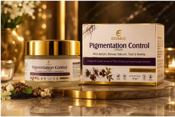 Elvaris_Pigmentation_Control_Cream_With_Kalijiri_Bakuchi_And_Tulsi